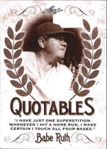2016 Leaf Babe Ruth Collection Quotables #4 Babe Ruth