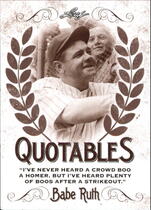 2016 Leaf Babe Ruth Collection Quotables #8 Babe Ruth