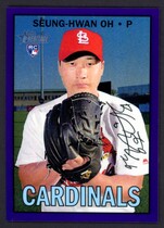 2016 Topps Heritage High Number Chrome Purple Refractor #703 Seung-Hwan Oh