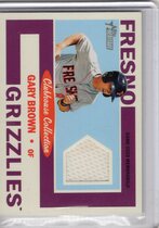 2013 Topps Heritage Minors Clubhouse Collection Relics #GB Gary Brown
