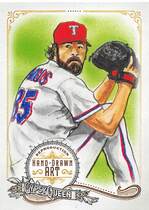 2017 Topps Gypsy Queen Portrait Hand-Drawn Art Reproduction #GQAR-CH2 Cole Hamels