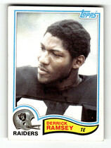 1982 Topps Base Set #197 Derrick Ramsey