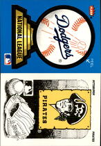 1987 Fleer Team Logo Stickers #9 Dodgers