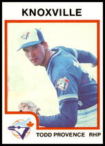 1987 ProCards Knoxville Blue Jays #1504 Todd Provence