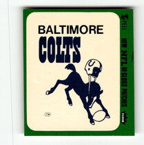 1980 Fleer Team Action Stickers #4L Baltimore Colts