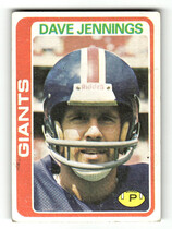 1978 Topps Base Set #248 Dave Jennings