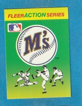 1990 Fleer Action Series Team Stickers #NNO Mariners