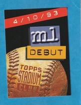 1994 Stadium Club Infocards 10 Card Set #8 Infocard