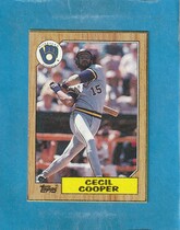 1987 Topps Wax Box Cards #D Cecil Cooper