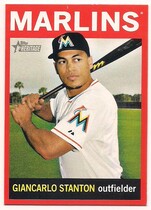 2013 Topps Heritage Red Target Exclusive #463 Giancarlo Stanton