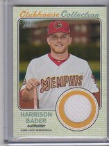 2017 Topps Heritage Minor League Clubhouse Collection Relics #CCR-HB Harrison Bader