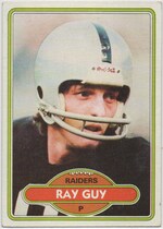 1980 Topps Base Set #310 Ray Guy