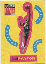 1996 Upper Deck Collectors Choice Stick-Ums Sticker 2 #S25 Gary Payton
