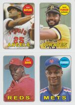 2013 Topps Archives Four-In-One #BPDS Darryl Strawberry|Dave Parker|Don Baylor|Eric Davis