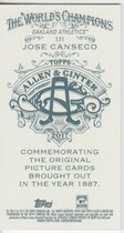 2017 Topps Allen & Ginter Mini A&G Back #171 Jose Canseco