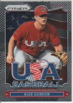 2013 Panini Prizm USA Baseball #7 Alex Gordon