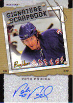 2006 Upper Deck Beehive Signature Scrapbook #SSPP Petr Prucha