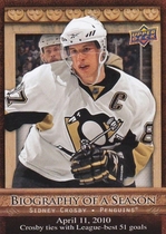 2010 Upper Deck Biography of A Season #BOS2 Sidney Crosby