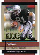 2002 Upper Deck Piece of History National Honors #NH10 Tim Brown