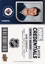2017 Upper Deck MVP NHL Player Credentials Level 1 Access #NHL-MS Mark Scheifele