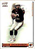 2003 Pacific CFL Red #5 Dave Dickenson