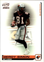 2003 Pacific CFL Red #11 Barrin Simpson