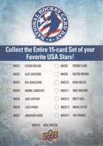 2012 Upper Deck National Hockey Card Day USA #NNO Checklist