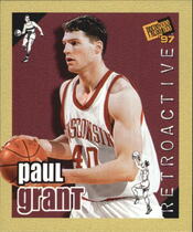 1997 Press Pass Double Threat Retroactive #RA20 Paul Grant