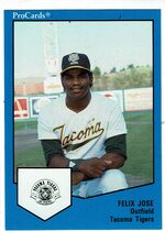 1989 ProCards Tacoma Tigers #1542 Felix Jose