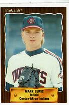 1990 ProCards Canton-Akron Indians #1299 Mark Lewis