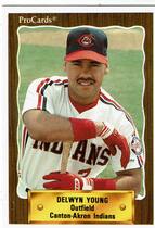1990 ProCards Canton-Akron Indians #1306 Delwyn Young