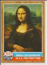 2011 Topps Heritage News Flashbacks #NF3 Mona Lisa Exhibited In U.S. For Fir