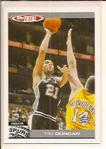 2004 Topps Total Team Checklists #26 Tim Duncan