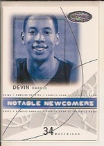 2004 Fleer Hoops Hot Prospects Notable Newcomers #5 Devin Harris