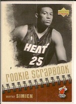 2005 Upper Deck Rookie Scrapbook #30 Wayne Simien