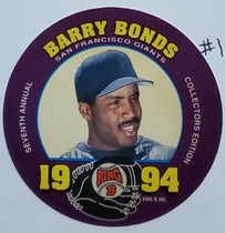 1994 King B Discs #24 Barry Bonds