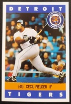 1992 Team Issue Detroit Tigers Kroger #NNO Cecil Fielder