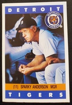 1992 Team Issue Detroit Tigers Kroger #NNO Sparky Anderson