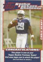 2007 Topps Rookie Fantasy Challenge #8 Chris Henry