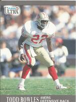 1991 Ultra Update #85 Todd Bowles