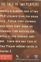 1994 Stadium Club Infocards 7 Card Set #2 Infocard