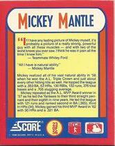 1990 Score The MVPs Magic Motion Trivia #23 Mickey Mantle