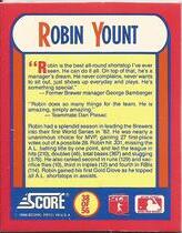 1990 Score The MVPs Magic Motion Trivia #38 Robin Yount