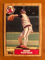 1987 Topps Wax Box Cards #G Don Sutton