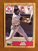 1987 Topps Wax Box Cards #F Jim Rice