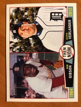 2013 Topps Heritage Then and Now #TN-GV Bob Gibson|Justin Verlander