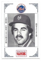 1991 Team Issue New York Mets WIZ #74 John Christensen
