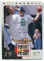 1997 Pinnacle X-Press Pursuit of Paydirt #13 Mark Brunell