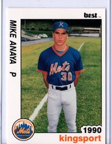 1990 Best Kingsport Mets #15 Mike Anaya