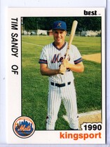 1990 Best Kingsport Mets #17 Tim Sandy